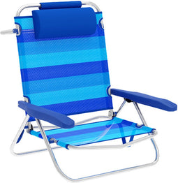 Vouwbare Stoel Marbueno Strepen Blauw 61 x 82 x 68 cm