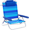 Vouwbare Stoel Marbueno Strepen Blauw 61 x 82 x 68 cm