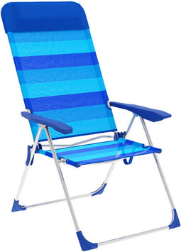 Vouwbare Stoel Marbueno Strepen Blauw 69 x 109 x 58 cm
