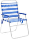 Vouwbare Stoel Marbueno Strepen Blauw Wit 52 x 80 x 56 cm