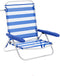 Vouwbare Stoel Marbueno Strepen Blauw Wit 63 x 78 x 76 cm