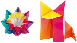 Vouwblaadjes Folia Regenboog 15x15cm assorti pak à 100 vel