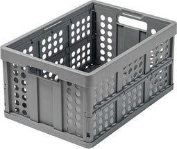 Vouwkrat 46 L zwart-grijs