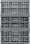 Vouwkrat 46 L zwart-grijs