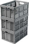 Vouwkrat 46 L zwart-grijs