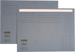 Vouwmap quantore a4 ongelijke zijde 250gr blauw | 10 stuks