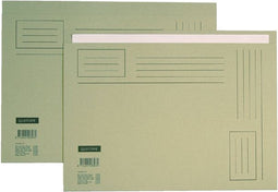 Vouwmap Quantore Folio ongelijke zijde 230gr grijs | 10 stuks