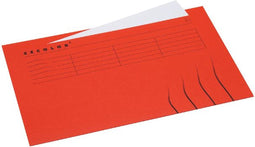 Vouwmap Secolor Folio ongelijk 225gr rood | 25 stuks