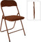 Vouwstoel - Klapstoel - Ribcord - Cognac - 40x35cm
