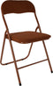 Vouwstoel - Klapstoel - Ribcord - Cognac - 40x35cm