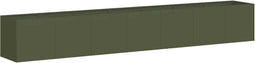 vidaXL - Plantenbak - 280x40x40 - cm - koudgewalst - staal - olijfgroen