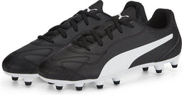 PUMA Monarch Ii Fg/Ag Jr Unisex Sportschoenen - Maat 36 - Voetbal - White Black