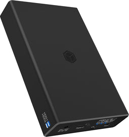 ICY BOX IB-RD2253-C31 - RAID-behuizing voor 2x 2,5 inch HDD/SSD - USB 3.2 Gen 2 10 Gbit/s - Zwart