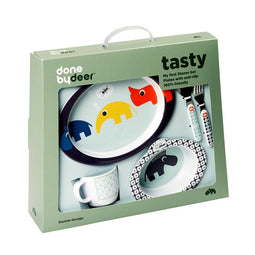 Kinderserviesset 5-delig Zoopreme blauw Done by Deer