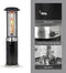 Bali OUTDOORS SRPH84 - Lounge Terrasverwarmer 11 kW - Staande Flameheater - RVS met zwarte accenten