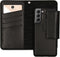 Selencia Hoesje Geschikt voor Samsung Galaxy S21 Plus Hoesje Met Pasjeshouder - Selencia Surya 2-in-1 Uitneembare Vegan Lederen Bookcase - Zwart