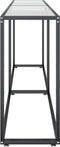 vidaXL - Wandtafel - 200x35x75,5 - cm - gehard - glas - transparant