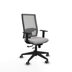 Piqueras y Crespo 1D066G0 - Bureaustoel - Verstelbare hoogte met armleuning - Lichtgrijs
