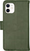 iMoshion Hoesje Geschikt voor iPhone 12 Mini Hoesje Met Pasjeshouder - iMoshion Luxe Bookcase - Groen