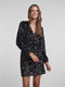 PIECES PCKAM LS Wikkeljurk - V-Hals - Lange mouwen - Glitterdetail - Maat S