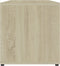 vidaXL - Tv-meubel - 80x34x36 - cm - bewerkt - hout - wit - en - sonoma - eikenkleurig