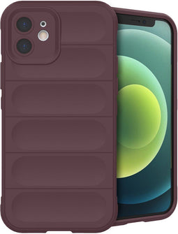 imoshion Hoesje - Geschikt voor iPhone 12 - EasyGrip Backcover - Aubergine