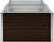 vidaXL - Plantenbak - verhoogd - 240x80x45 - cm - gegalvaniseerd - staal - bruin