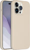 Accezz Liquid Silicone Backcover iPhone 14 Pro Max - Schokabsorberend - Beige