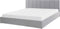 DREUX - Bed met opbergruimte - Lichtgrijs - 180 x 200 cm - Polyester