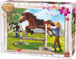 King - Show Jumping Time - Legpuzzel 100 stukjes 24,5 x 18 cm - Multicolor (100 stuks)
