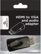 Gembird A-HDMI-VGA-02 - HDMI naar VGA adapter - 3,5mm Jack - Zwart