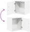 vidaXL - Garagewandkasten - 2 - st - spaanplaat - wit