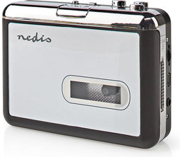 Nedis Cassetteadapter - Converter en Speler - Cassette naar MP3 - Draagbaar Grijs