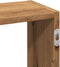 vidaXL - Wandschap - 159x18x66 - cm - bewerkt - hout - artisanaal - eikenkleurig