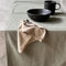 Dutch Rose Linen Tafelloper - 40x150cm - Dubbelzijdig Terracotta-beige