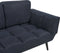 BREKKE - Slaapbank - Donkerblauw - Polyester