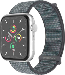 imoshion Nylon⁺ bandje - Geschikt voor Apple Watch 1, 2, 3, 4, 5, 6, 7, 8, 9, 10, SE, Ultra (2) - 44/45/46/49 mm - Groen - One Size