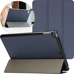 imoshion Tablet Hoes - Geschikt voor iPad 9e generatie (2021) 10.2 inch / 8e generatie (2020) 10.2 inch / 7e generatie (2019) 10.2 inch - Trifold Bookcase - Donkerblauw