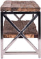 Richmond Interiors TV-dressoir Kensington 2-planken (Silver)
