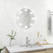 vidaXL - Wandspiegel - met - LED-lampen - rond - glas