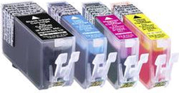 Basetech 1508,0005-126 - Inktcartridge - Vervanging voor Canon PGI-520PGBK CLI-521C CLI-521M CLI-521Y - (4 stuks)
