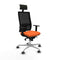 Bureaustoel met hoofdsteun Piqueras y Crespo 1D086G1 Oranje