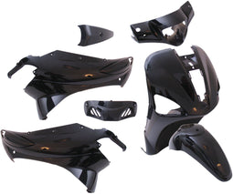 Plaatset Piaggio liberty vanaf bj. 2004 tot 2009 7 delig zwart metallic