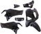 Plaatset Piaggio liberty vanaf bj. 2004 tot 2009 7 delig zwart metallic