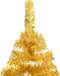 vidaXL - Kunstkerstboom - met - verlichting - en - kerstballen - 180 - cm - PET - goud