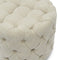 Riviera Maison Opera Footstool Anitque White - Polyester, Rubberhout - Antiek Wit - 60.0x60.0x42.0 cm