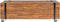 vidaXL - Salontafel - 110x45x38 - cm - massief - teakhout