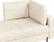 REBAIS - Chaise longue - Lichtbeige - Rechtszijdig - Kunstleer
