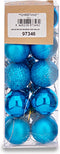 Set kerstballen Ø 3 cm Blauw Plastic (12 Stuks)