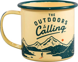 Outdoors calling emaille drinkbeker - Gentlemens Hardware